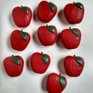 THT Fall Apple Bowl Fillers 10 pc Set Lot Tender Heart Treasures Table Tossers